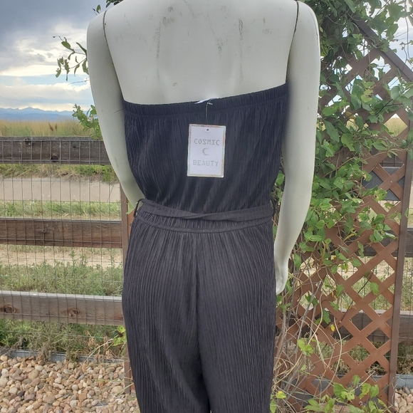 NWT Cosmic Beauty Black Tube Top Women's Jumpsuit Size Large - Picture 11 of 16